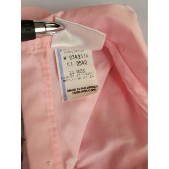 Vintage Mayfair Dress Girls sz 24 Months Easter Spring Nautical Boats Palm Tree - Picture 8 of 10